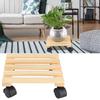 Holz Blumen Pflanzen Topf Untersetzer Rollbrett Bewegliche Ablage Ständer Halter mit Rädern für Gartenzubehör