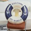 Children's Retro Striped Inflatable Swim Ring
