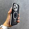 Luxury Transparent Hard Case For iPhone17 Air 16 15 14 13 12 11 Pro Max Plus Magsafe Wireless Charge Camera Lens Cover