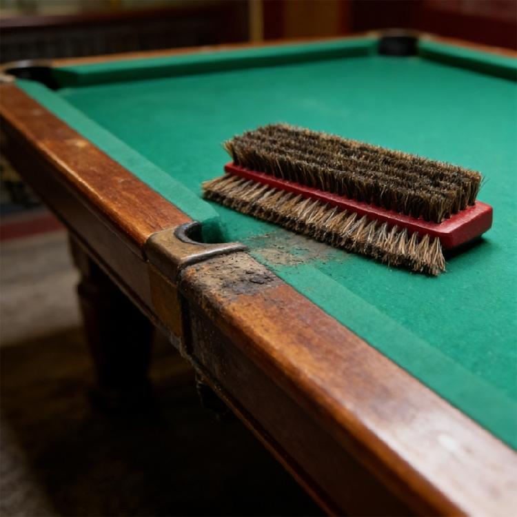 Multifunctional 3 Sided Pool Table Cleaning Tool Billiard Table Brush Horse Hair Cleaner Maintenance Billiards Accessory