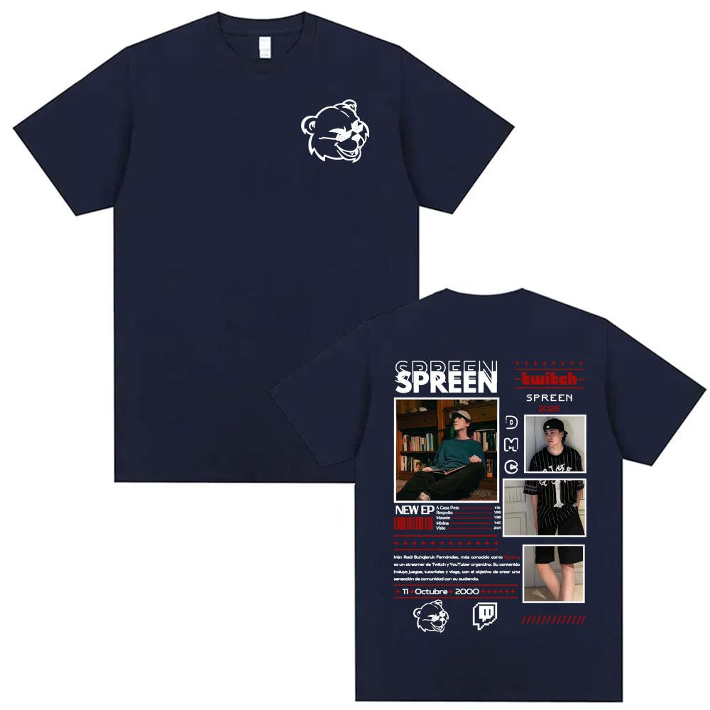 Rapper Spreen Estampado Para Remera 2025 Cover T Shirt Men Women Harajuku Hip Hop Fashion Style Tshirts Summer ONeck Shirt