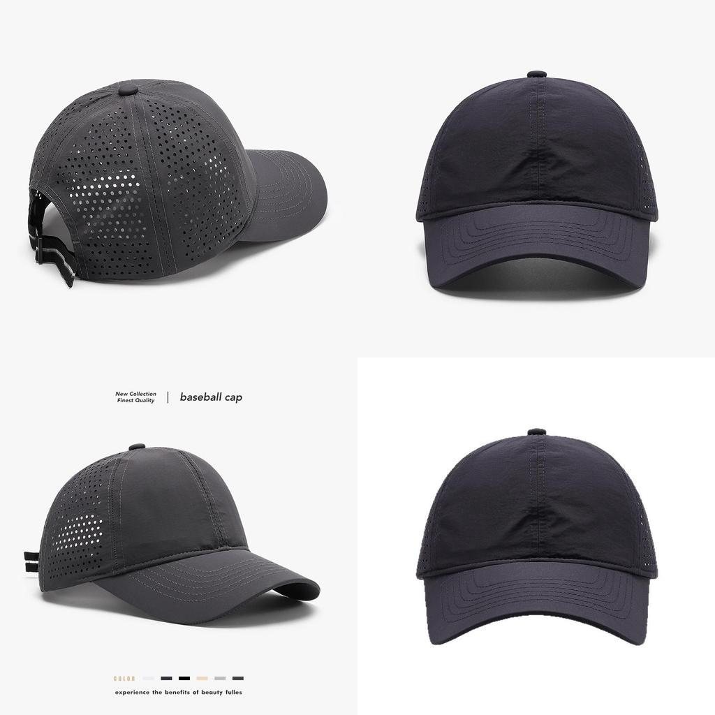 Spring Summer Quickdry Nylon Baseball Hat With Curved Brim For Men Women