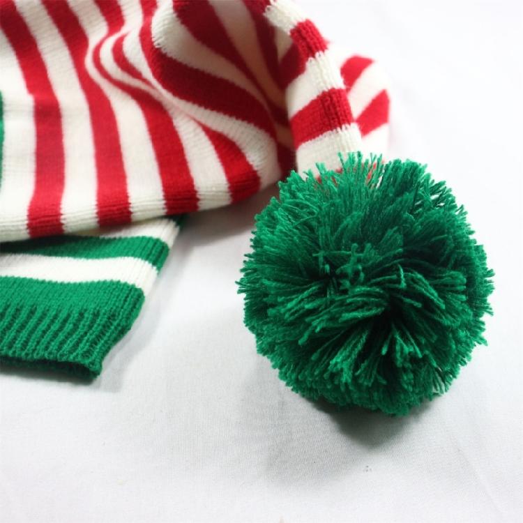 Christmas Knitted Hat Adult Kids Soft Santa Beanie Santa Hat New Year Party Kids