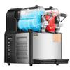 3Lx2 Tank Commercial Slushy Machine Margarita Smoothie Frozen Drink Maker