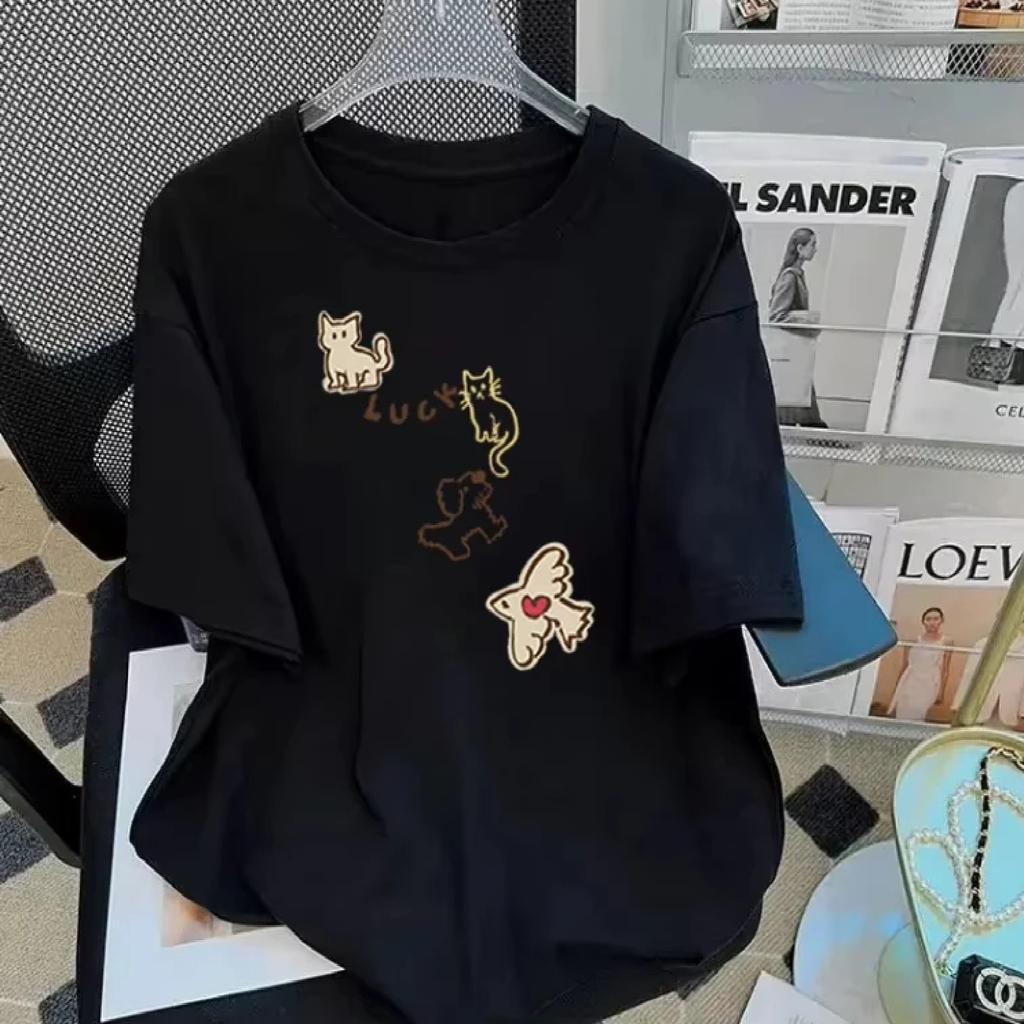 An Interesting Bread-shaped T-shirt for Women A Korean-style Summer Fashion O-neck T-shirt A Casual Streetwear Suitable for 2025