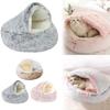 Winter Plush Pet Cat Bed Round Cat Cushion Cat House Warm Cats Basket Pet Sleep Bag Kitten Nest Kennel for Cats Pet Cats