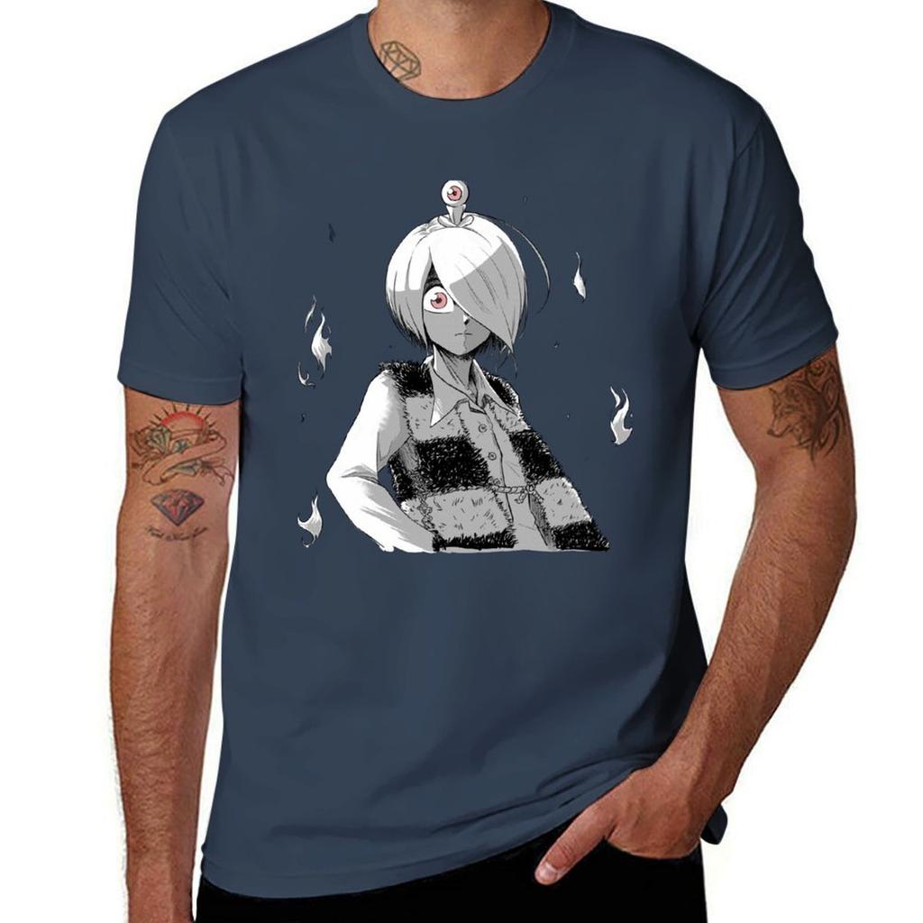 Gegege No Kitaro Unisexga Version Tshirt Daily Wear Plain Short Sleeve Shirt Tshirt