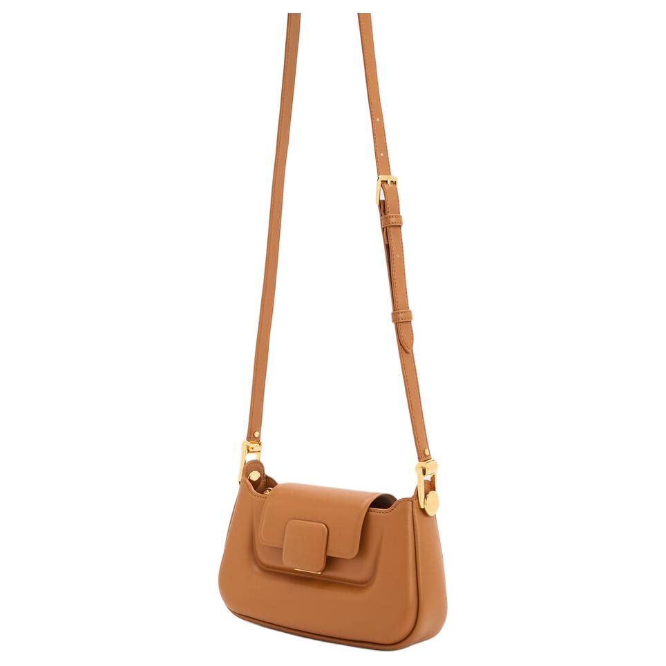 New CHARLES&KEITH PU Small Square Bag, Charles & Keith Bag, Crossbody Bag, Handbag Small Size Women's Multicolor CK2-50782198