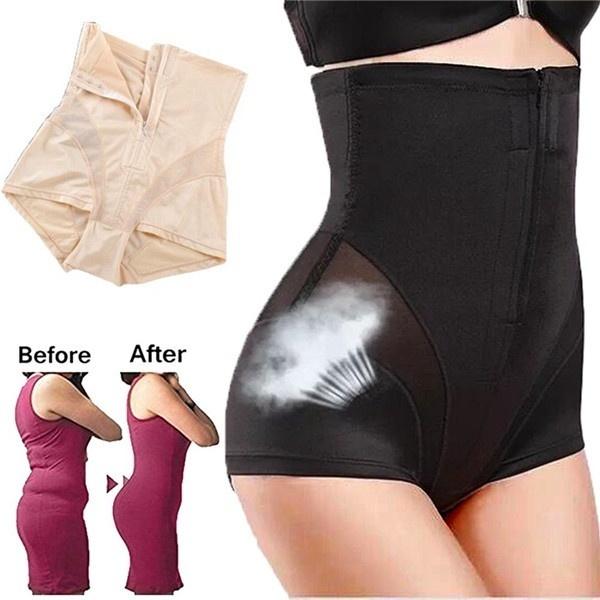 High-waisted Zipper Shapewear Pant Slim Waist Boo Breathable and Comfortable Spanx Shapewear