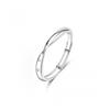 Mbius Couple Rings Men Women Minimalist Luxury Zirconia Adjustable Sterling Band Love Forever