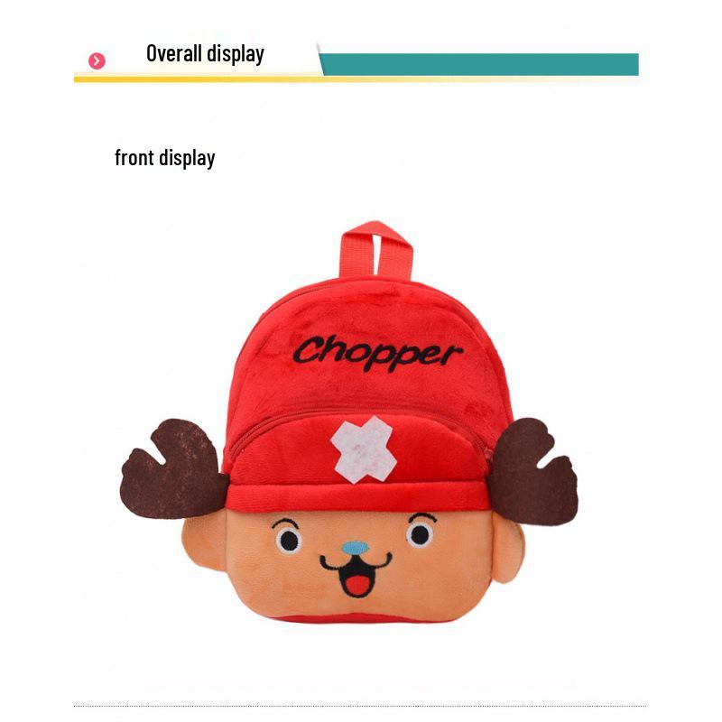 New Cross-Border Toddler Plush Backpack & Coin Purse for Ages 1-4 - Cartoon Design, Lightweight