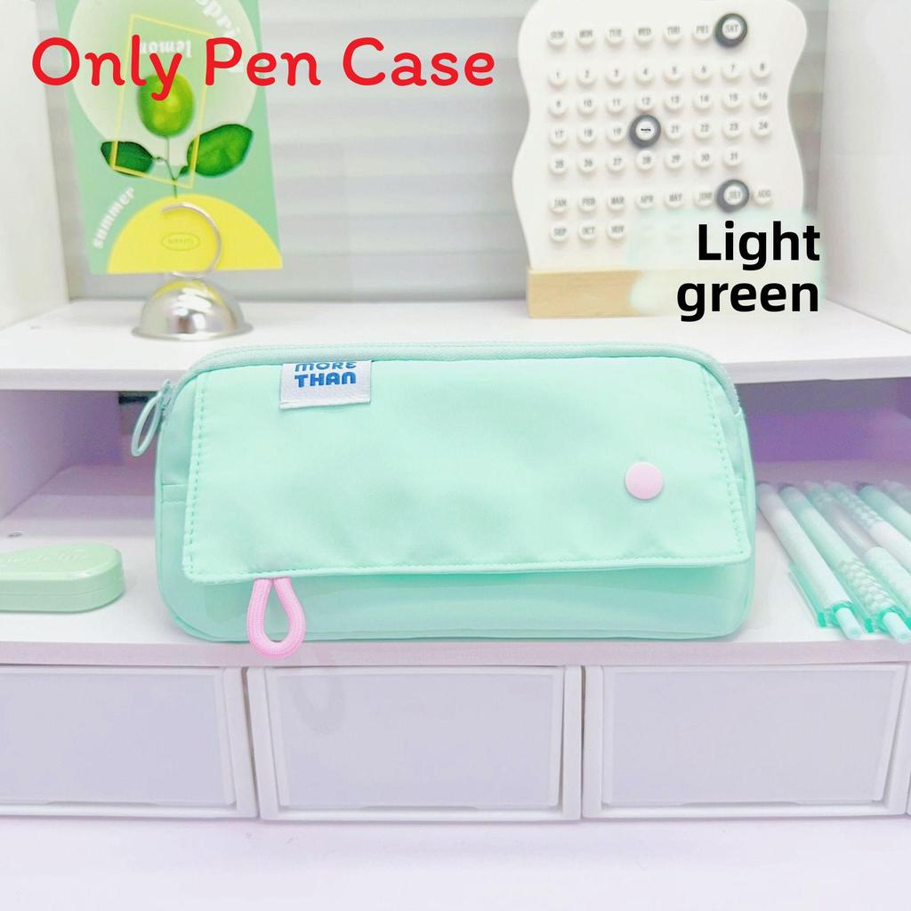Style Pencil Case With Memory Fabric Large Capacity For Girls And Students