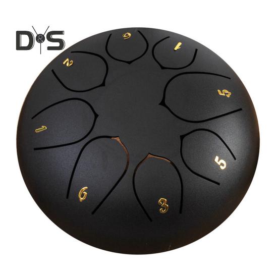 Steel Tongue Drum Rain Chime Hand Drums Sound Healing Instruments Chakra Tank Drum for Musical Education Meditation Yoga Zen