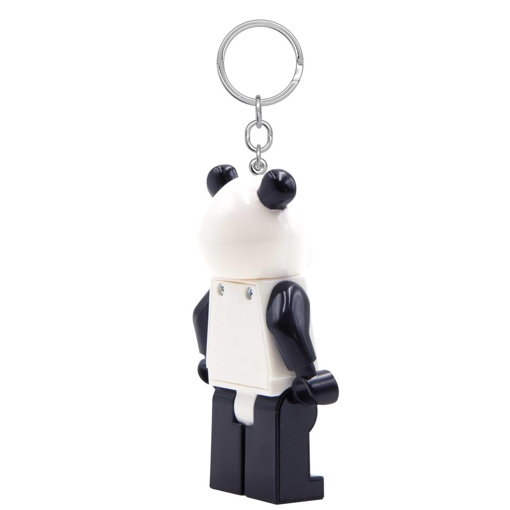 IQ Iconic Panda Guy Key Light Keychain LED Keychain Light Building Blocks Toy Doll with Movable Joints Mini Figure