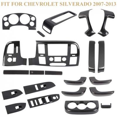 Interior Center Console Cover Trims For Silverado Suburban Tahoe 2007-13 Carbon