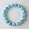 Eigado Larimar 12mm Inner Diameter Healing Natural Power One of the Three Greatest Healing Stones Bracelet, Beads, 45.0g, 16cm, Stone, Stone, Stone,
