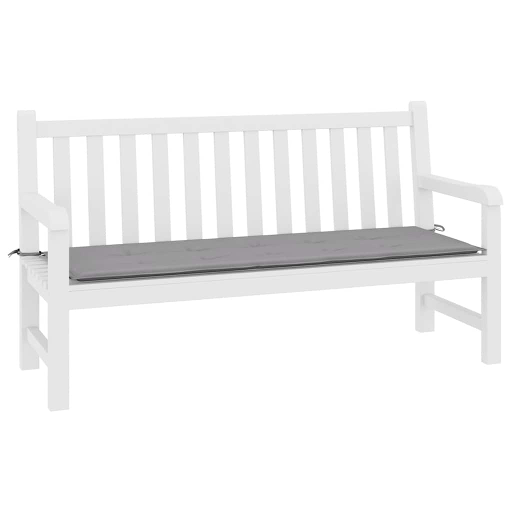 Garden Bench Cushion Gray 200x50x4 cm Oxford Fabric