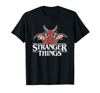 Stranger Things Hellfire Club Rode Demon Titel Logo T-shirt