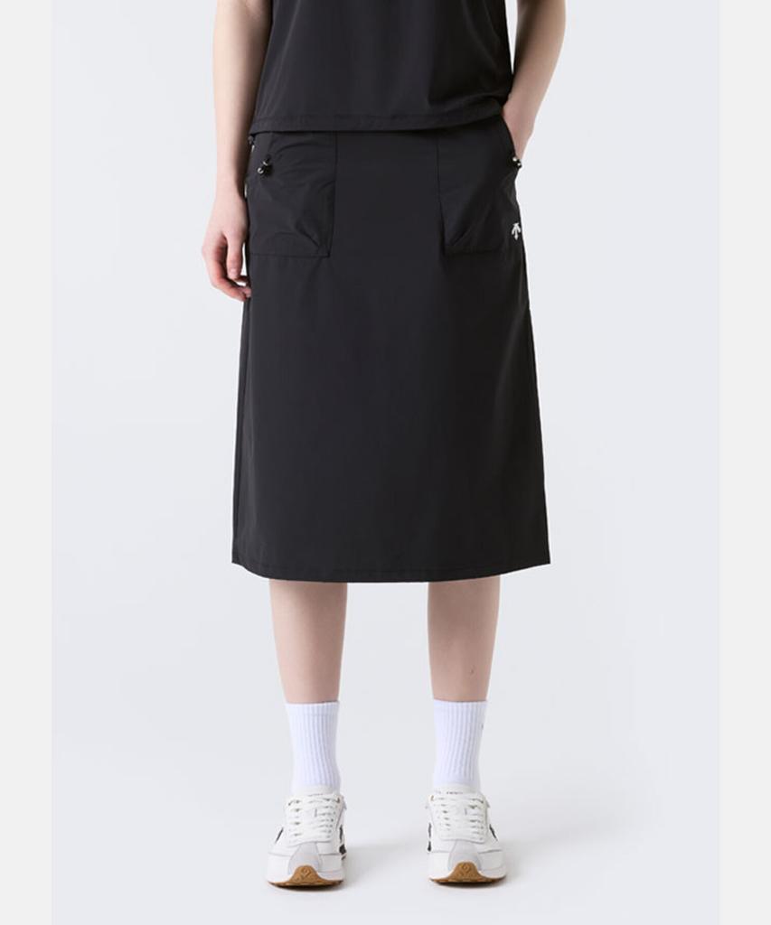 DESCENTE Women'S Cooling Woven Skirt Black Sr122Psk31
