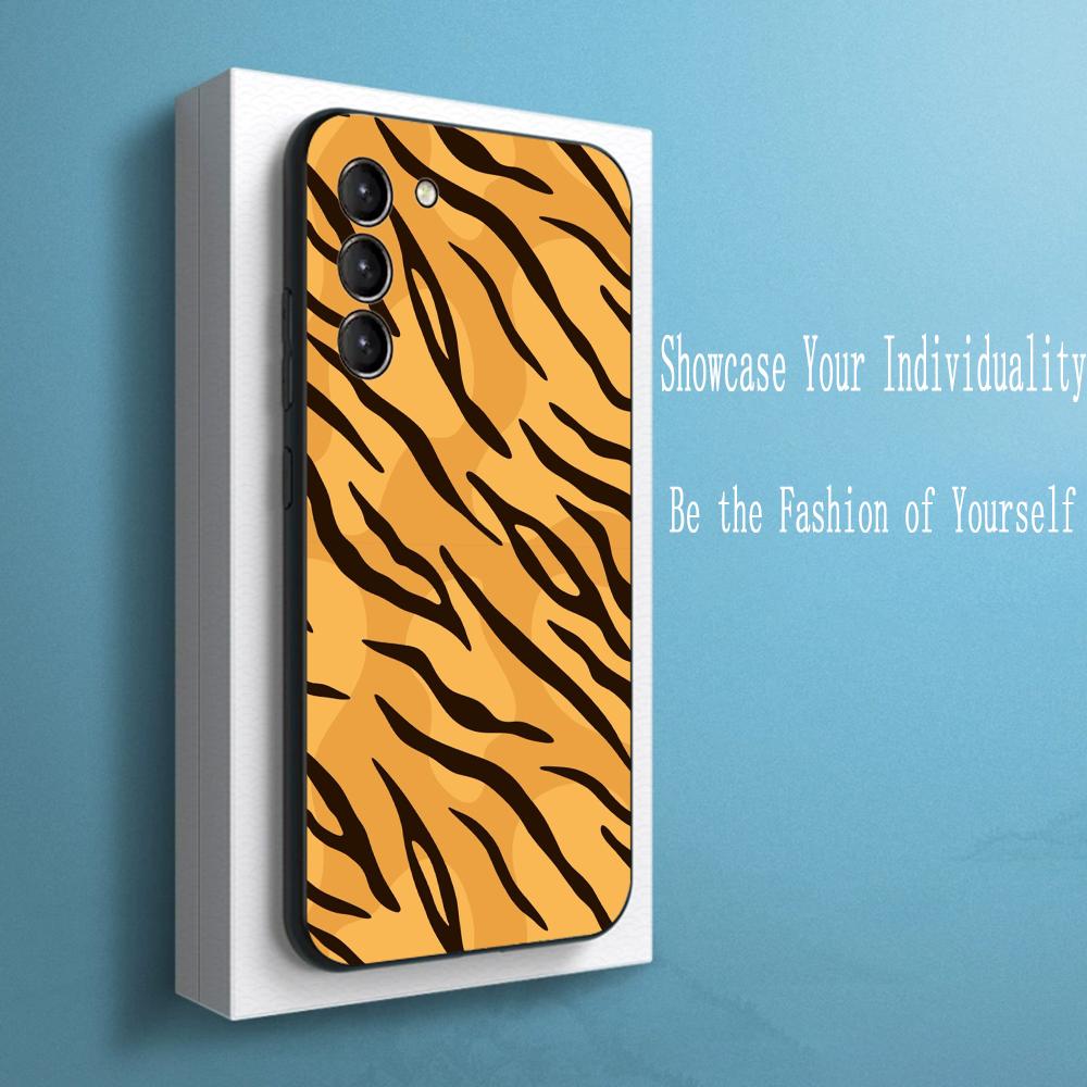 

White Tiger japan art painting pattern Phone Case For Samsung Galaxy S26 S25 S24 S23 S22 S21 Plus Ultra Note20 Soft Black Galaxy S20+