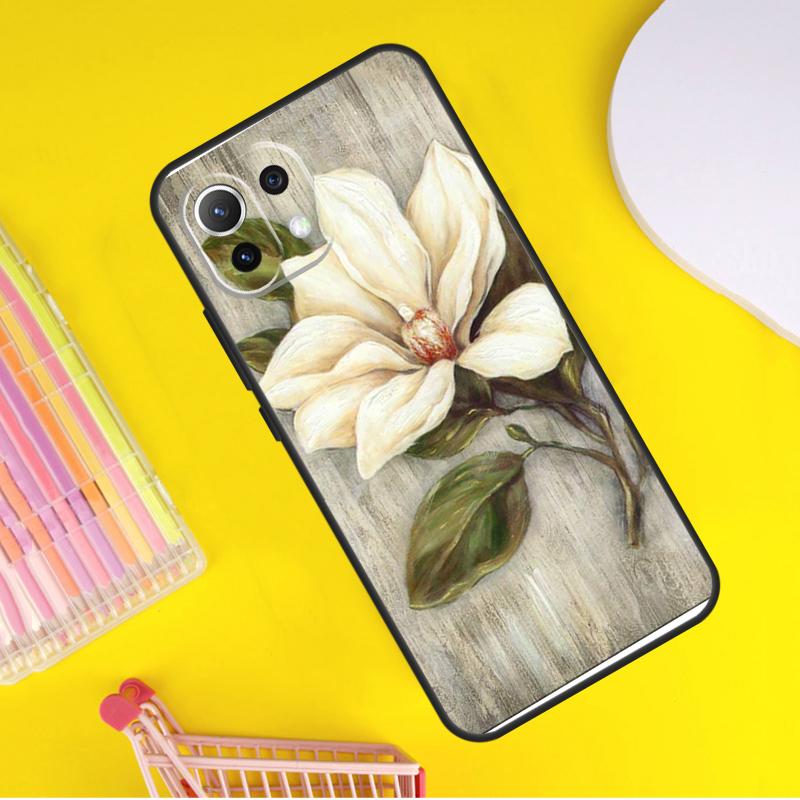 3D Flower Relief Cover For Xiaomi 13 14 Ultra 11T 12T 13T 14T Pro POCO X7 Pro X3 X5 F3 F5 F6 M6 X6 Pro Case