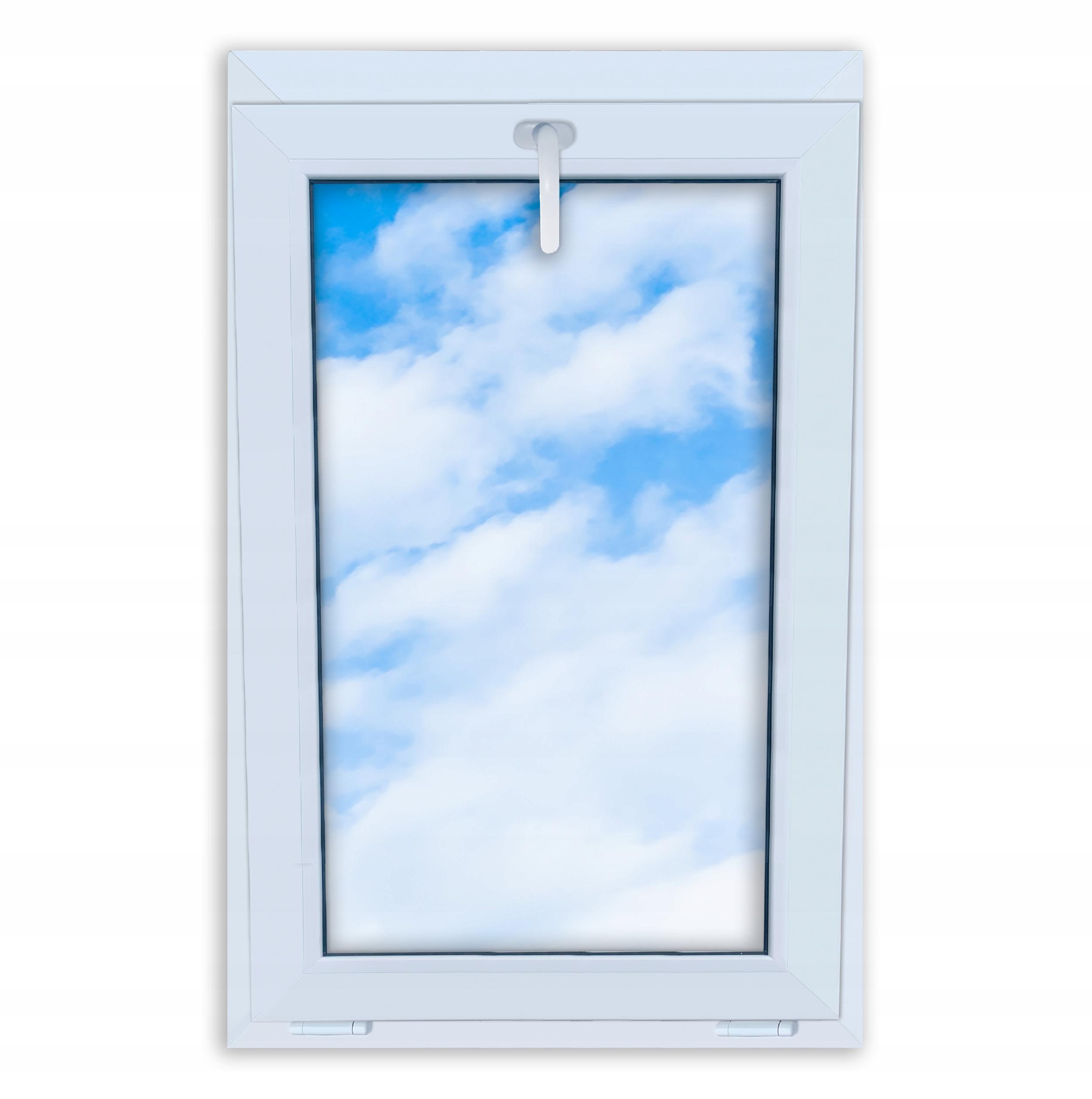 White PVC window, tiltable, 70x110, 700x1100