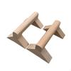 Wooden Press-up Stands with Triangular Base Comfortable Grip