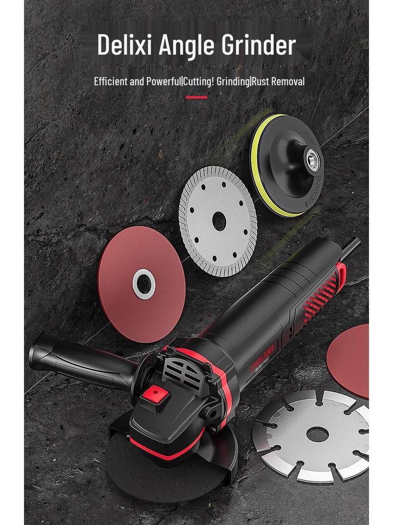 High-Power Multifunctional Angle Grinder and Polisher for Home Use