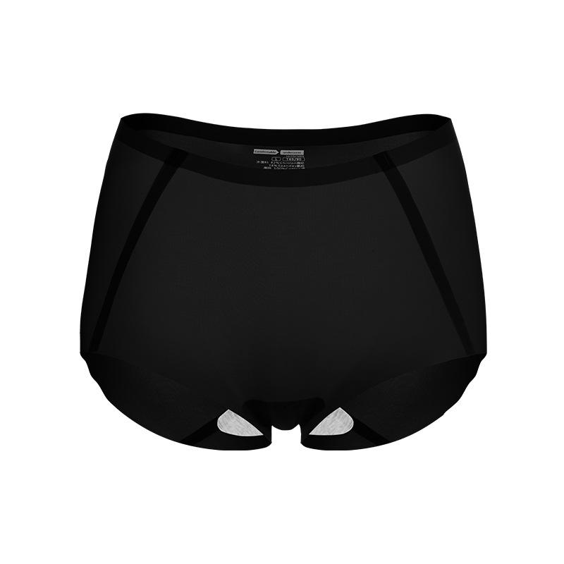 Women's Summer Thin New High Waist Abdominal Fast Dry Breathable Ice Silk No Trace Briefs