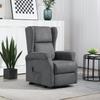 Recliner Chair Lift Assist Reclining Function Up To 200kg 72.5x94x109cm Dark Gray