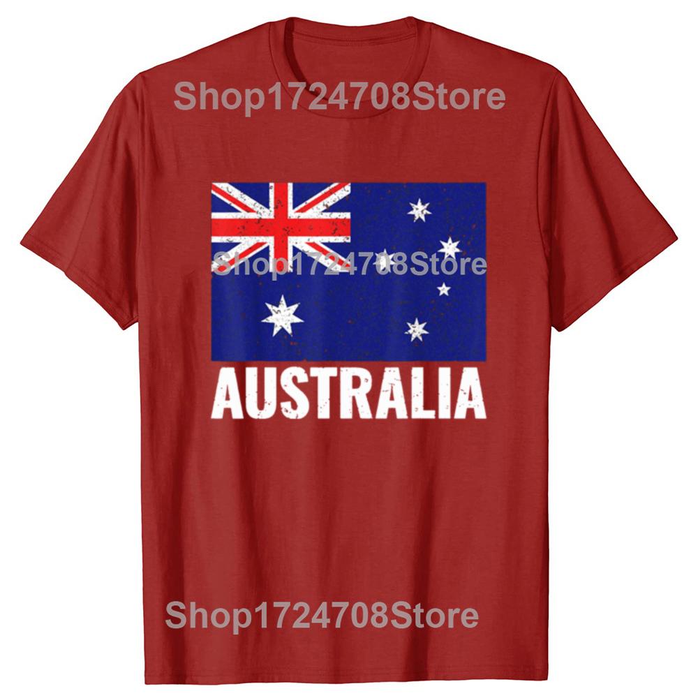Funny Australia Australian Flag Pride Vintage Gift Tshirt Men Womens Fashion Casual Tshirt 100 Cotton Loose Oversized T Shirt