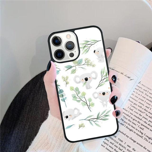 Cute Cartoon Koala Coque Shell For iPhone 17 Air 15 16 14 13 12 Pro Max 11 Pro Max Plus Phone Case Cover
