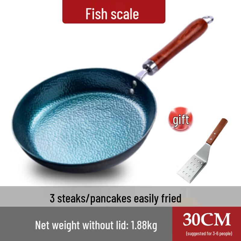 Zhangqiu Handmade Iron Frying Pan with Lid