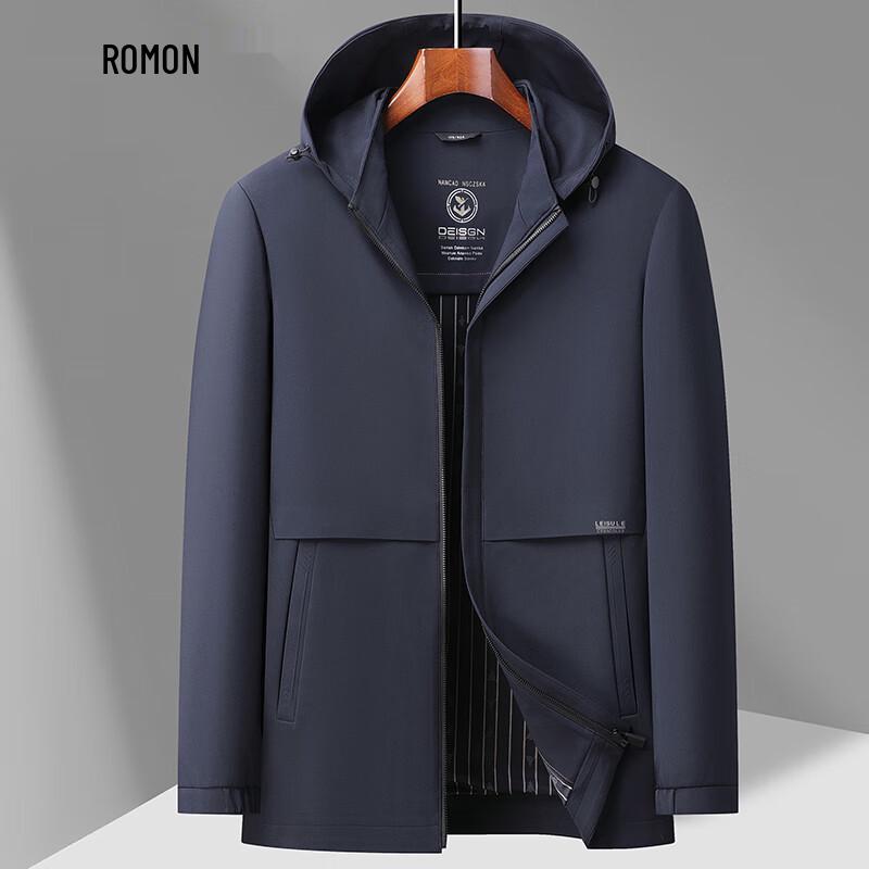 

Romon Men s Business Casual Hooded Jacket M
