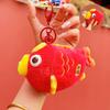Bubbles Fish Blowing Plush Key Chain Animal Toy Pendant Cartoon Doll Kids Gift