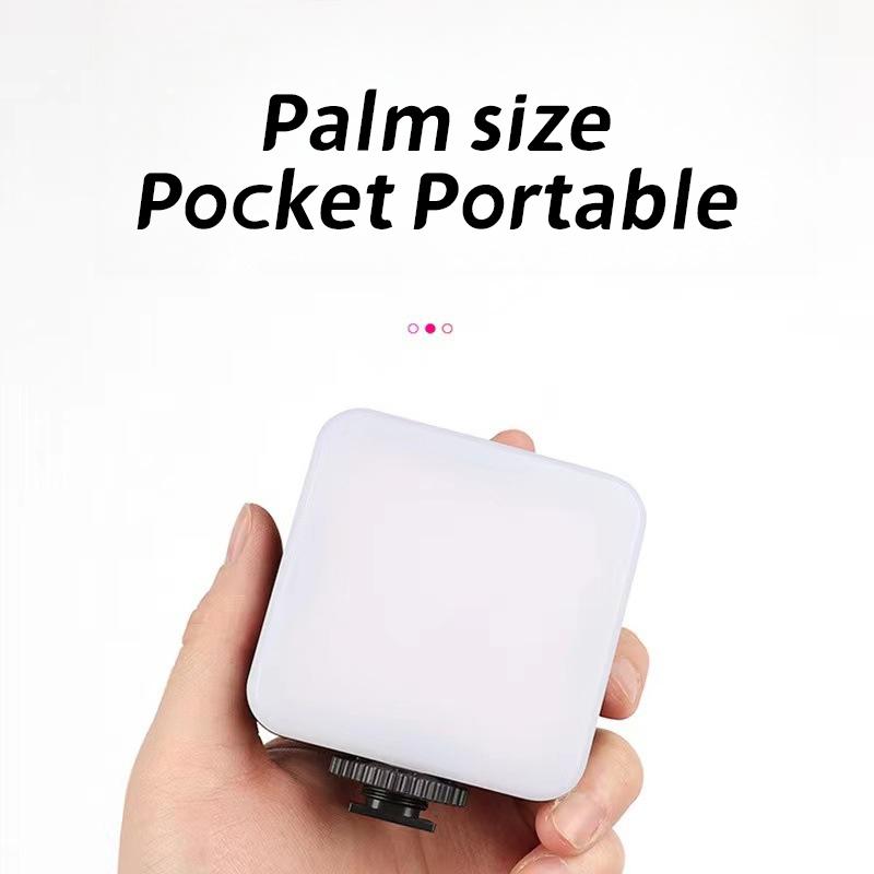 Kapesní RGB výplňové světlo Přenosné LED světlo Video Mini Telefonní výplňové světlo Smartphone Selfie Nastavitelné RGB světlo s klipem zdarma