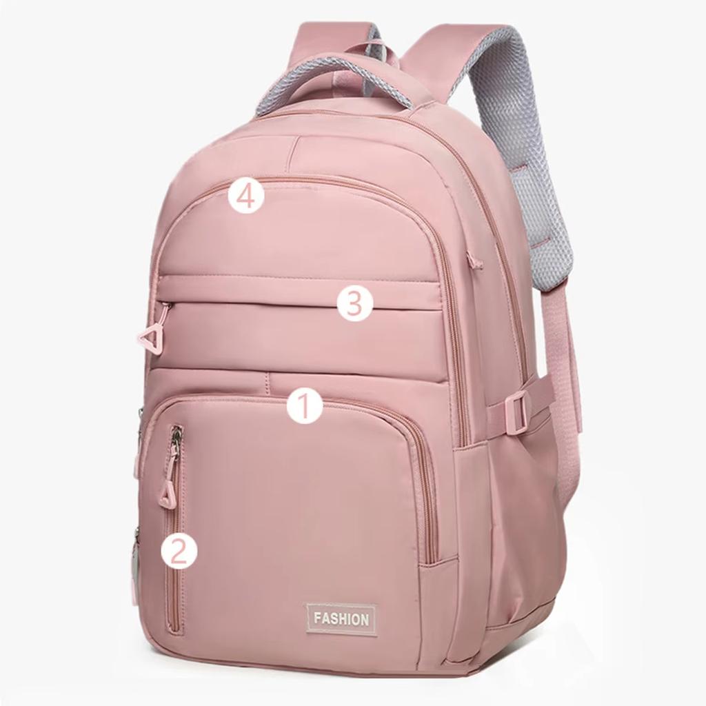 Lightweight Spine Bag Pink Outdoor Sports Backpack College Students Backpack Black Travel Backpack For Outdoor Sports Students