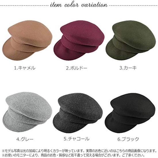 Wool Asymmetrical Casquette Camel [Curvy's] 01.