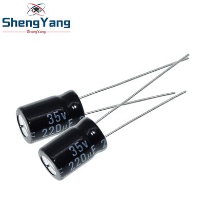 TZT 20/50PCS Higt Quality 35V220UF 8*12mm 220UF 35V 8*12 Electrolytic Capacitor