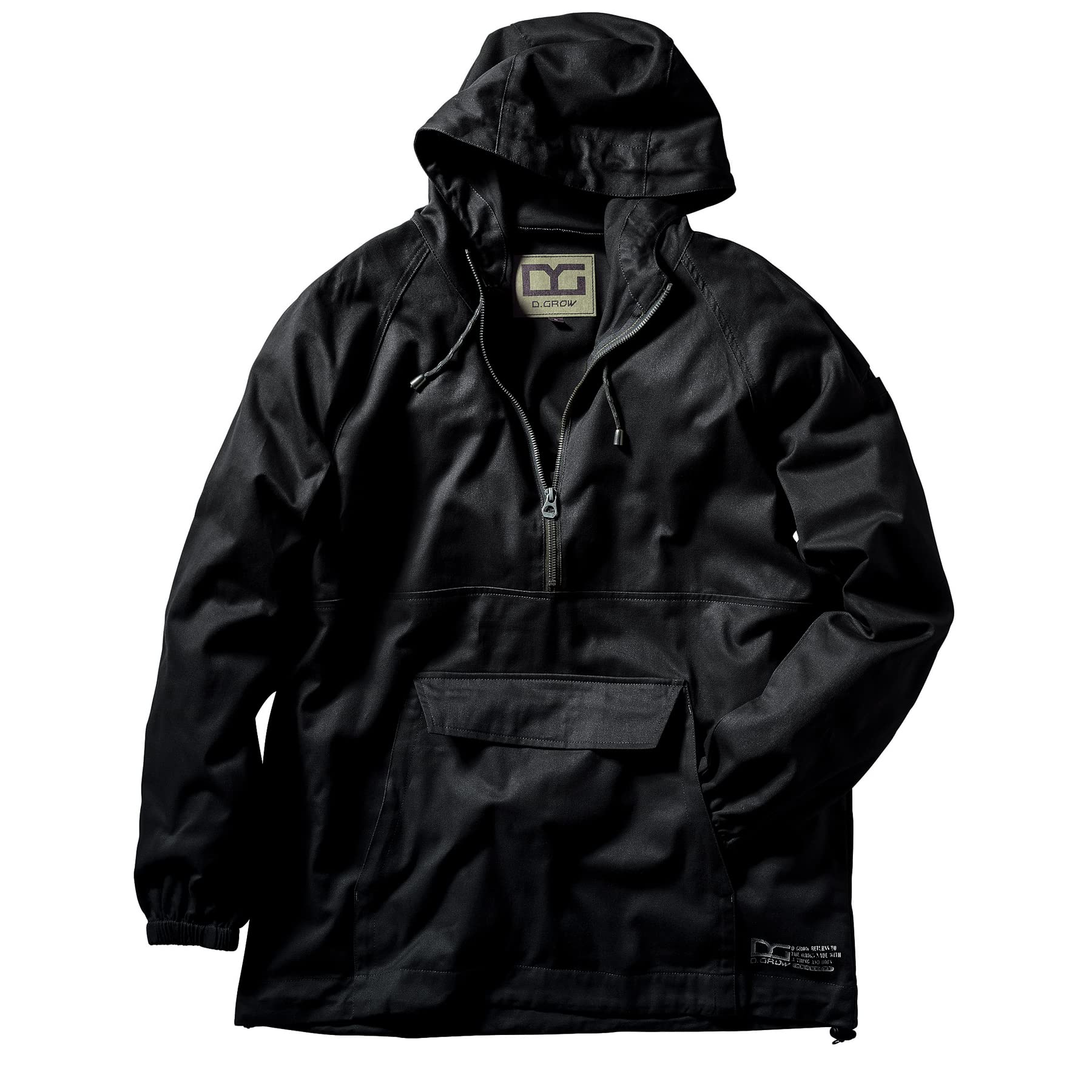 

[Musashino Uniform] Kurodarma Anorak Hoodie DG415-1 Insulated 100% Cotton Workwear (49-Black S)