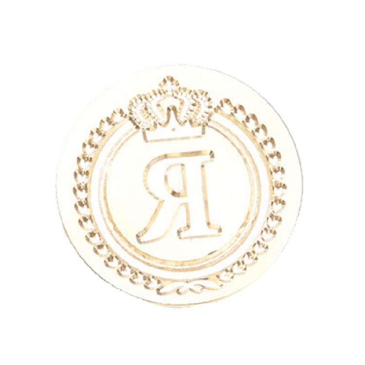 Brass Head Seal Stamp Crown Letters Sealing Wax Stamp for Letter Invitations Decoration English Letters Wax Seal Stamp