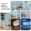 720 Degree Rotate Clip Mini Fan Built In Soft Night Light Quiet Portable Personal Cooler Fan USB Rechargeable Indoor Outdoor