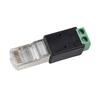 2PIN Terminal RJ45 To RS485 Converter Crystal Head To Terminal Adapter  DVR System