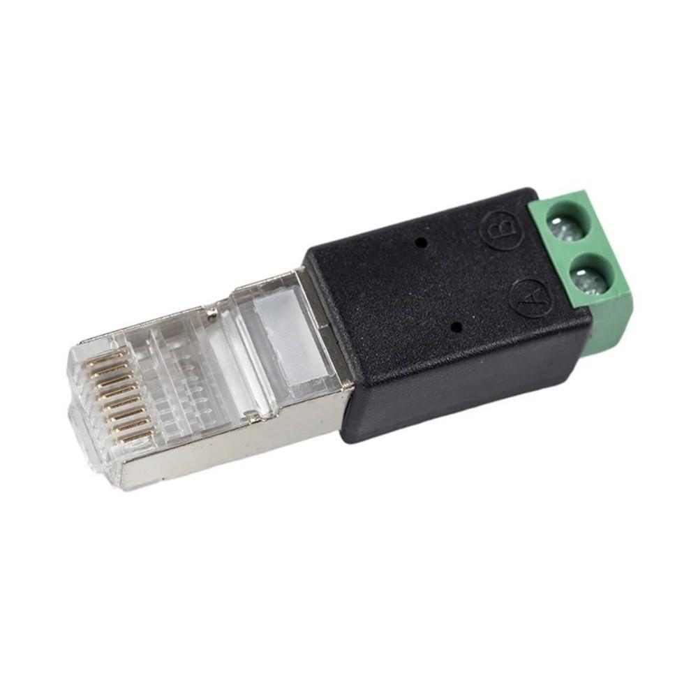 2PIN Terminal RJ45 To RS485 Converter Crystal Head To Terminal Adapter DVR System