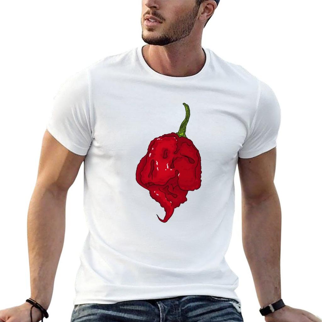 Chili Pepper Carolina Reaper Tshirt Oversized T Shirt Valentines Boutique Clothes Unisexs T Shirts