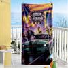 Gta Customize Text Beach Towel Super Soft Microfiber Quickdry Fabric Suitable for Swimming Gym Camping Yoga Vacation