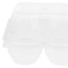 6pcs Goose Egg Packaging Box Clear PVC Cartons for Refrigerator Display Tray Large Egg Holder Plastic Carton Storage