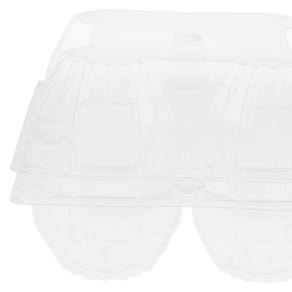 6pcs Goose Egg Packaging Box Clear PVC Cartons for Refrigerator Display Tray Large Egg Holder Plastic Carton Storage