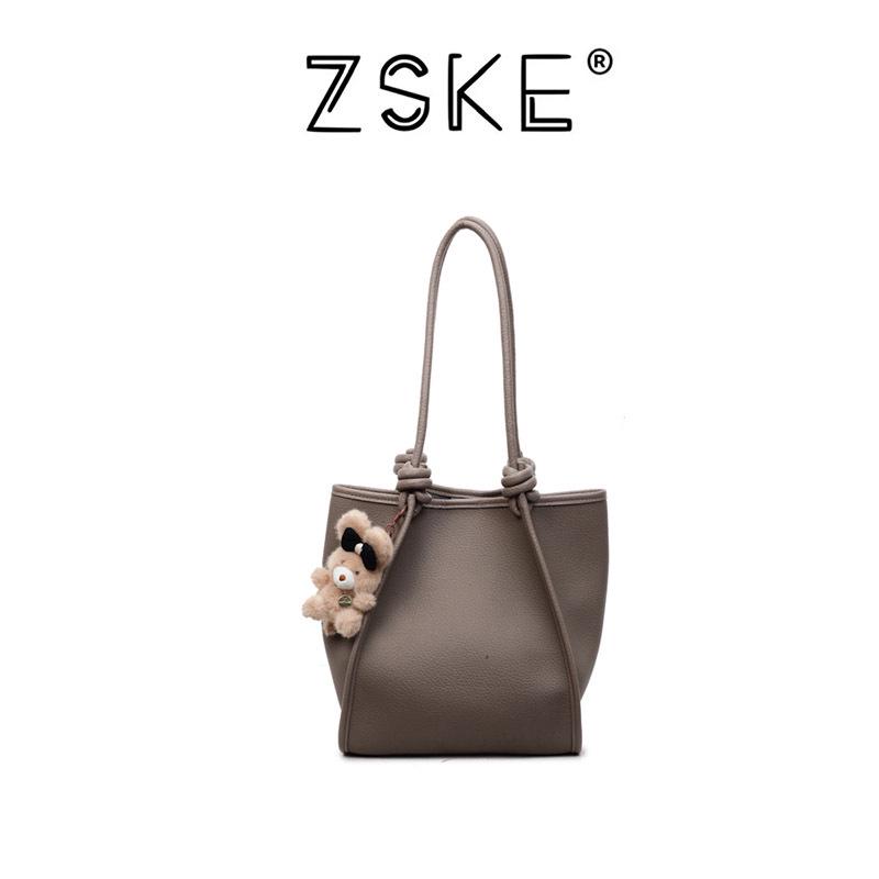 

Korean Minimalist Women s Shoulder Bag 2025 - Large Capacity Casual Tote Without Pendant серый