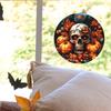 Halloween Skull Pumpkin Uv Electrostatic Glass Showcase Home Decor Stickers